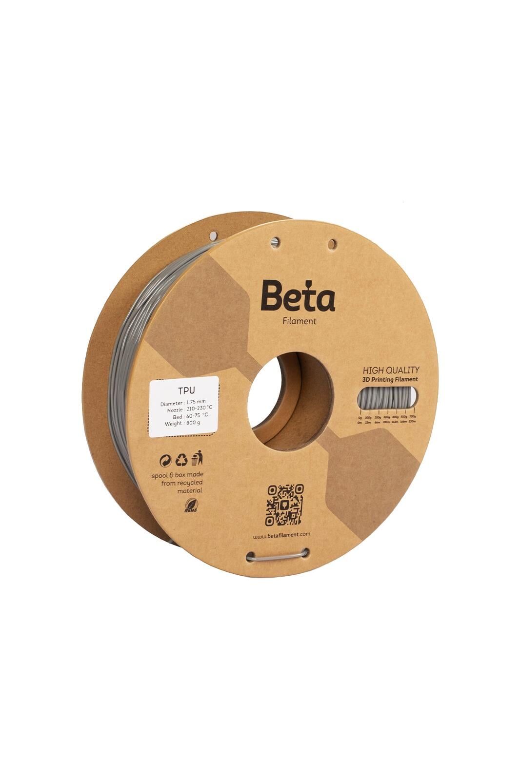 Beta Filament TPU 1.75mm 1kg Gri