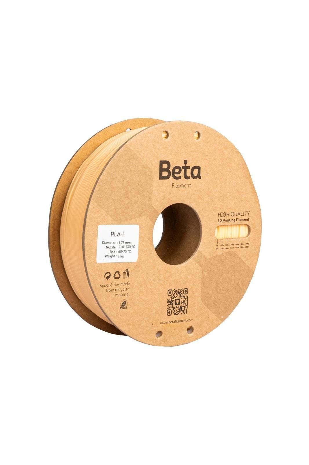 Beta Filament PLA+ 1.75mm 1kg Krem