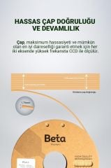 Beta PLA+ Filament Cream