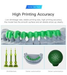 Creality LCD Dental Döküm Reçine 1000g - Transparan Yeşil