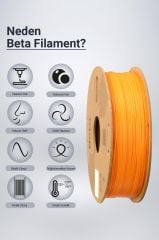 Beta PLA High-Speed Filament Coral Orange