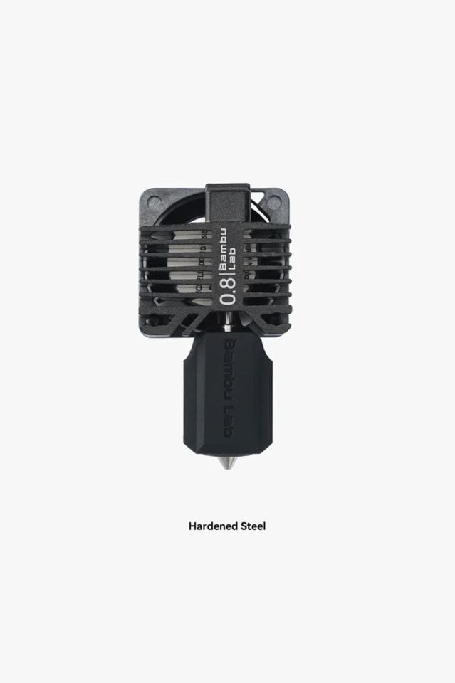 Bambu Lab Complete Hotend Assembly With Hardened Steel Nozzle 0.8 mm X1C