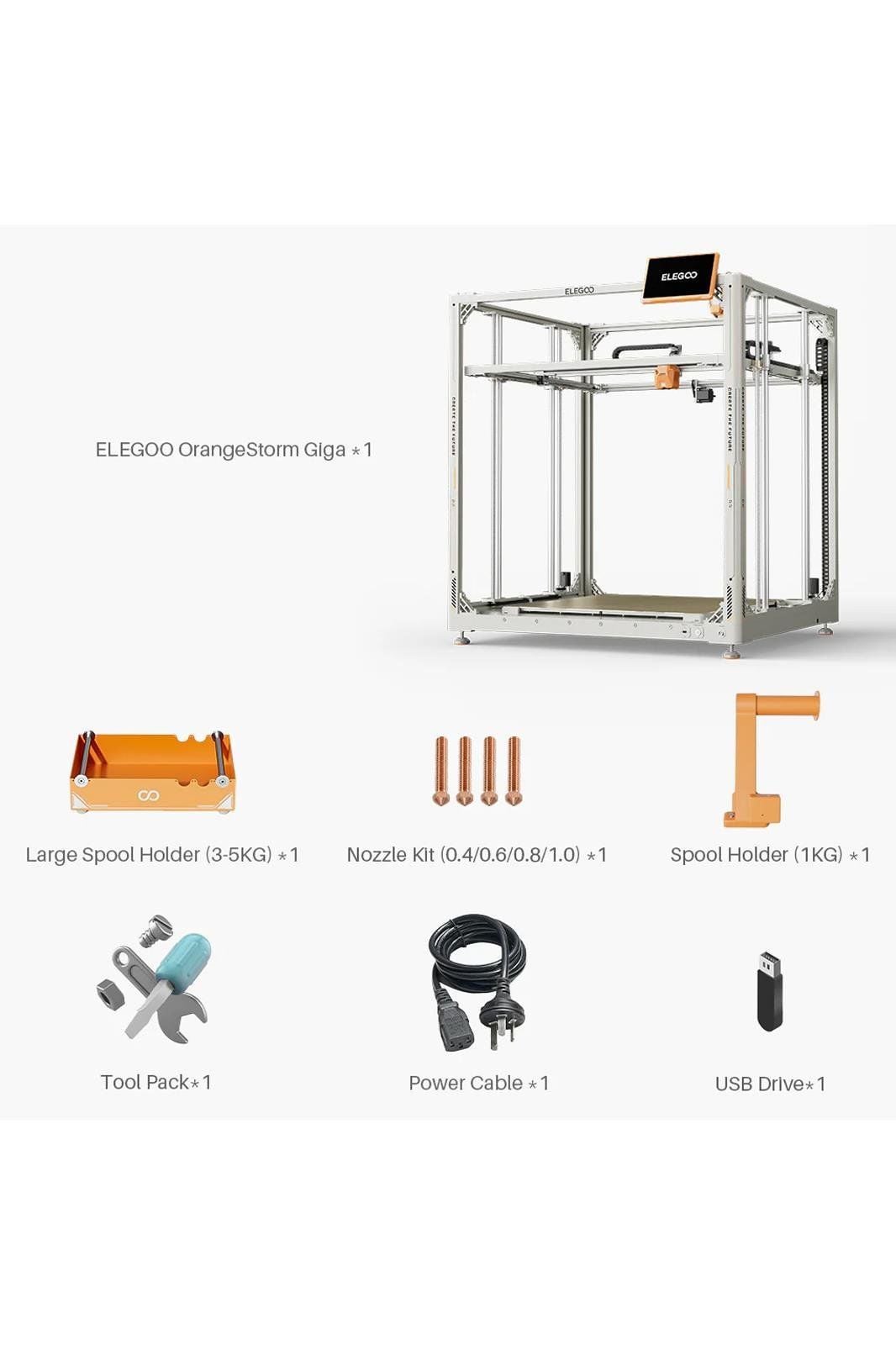 Elegoo Orangestorm Giga 3d Yazıcı