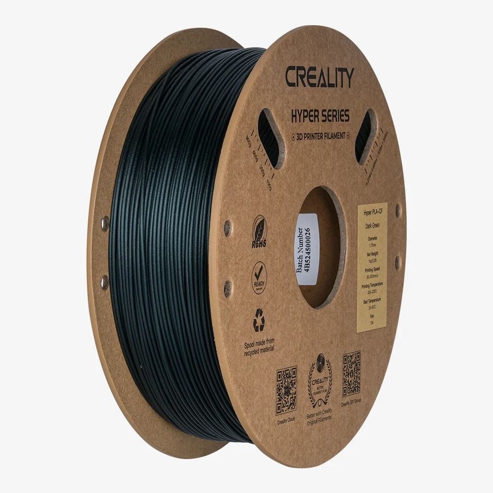 Creality Hyper PLA Karbon Fiber Filament Koyu Yeşil 1.75mm 1kg