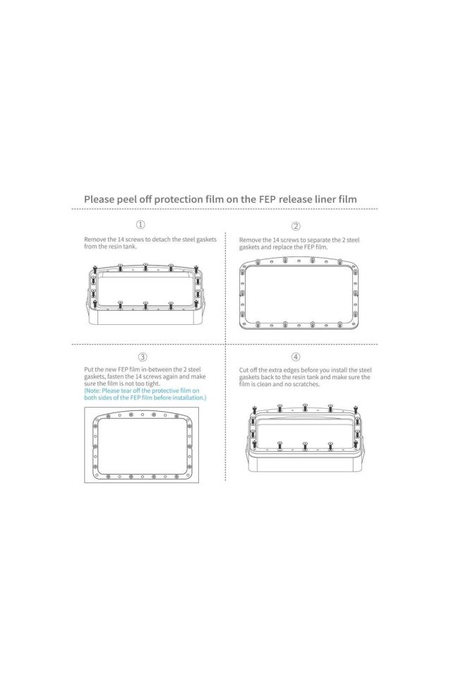 ELEGOO PFA Film 5 Adet - Mars 4 DLP