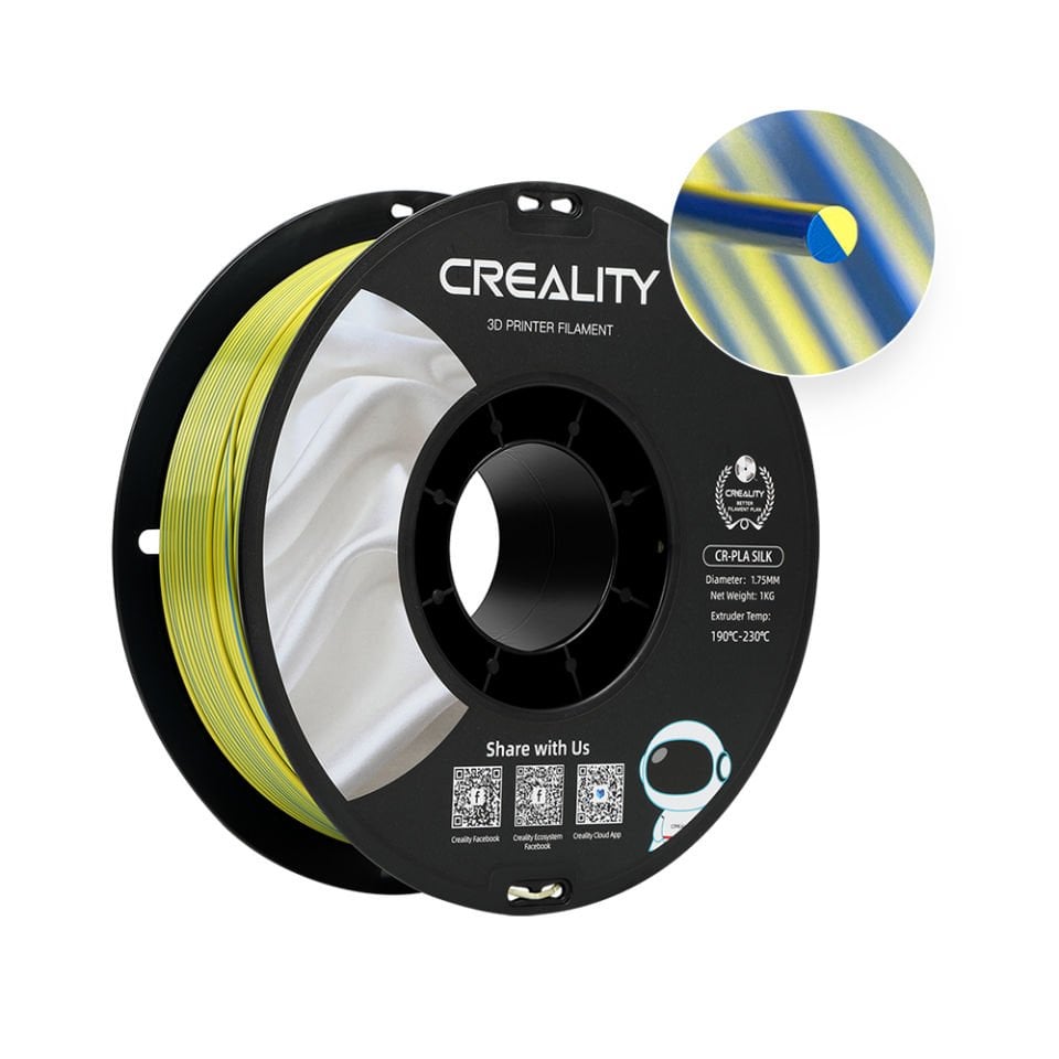 Creality CR-SILK PLA Filament Sarı Mavi 1.75mm 1kg