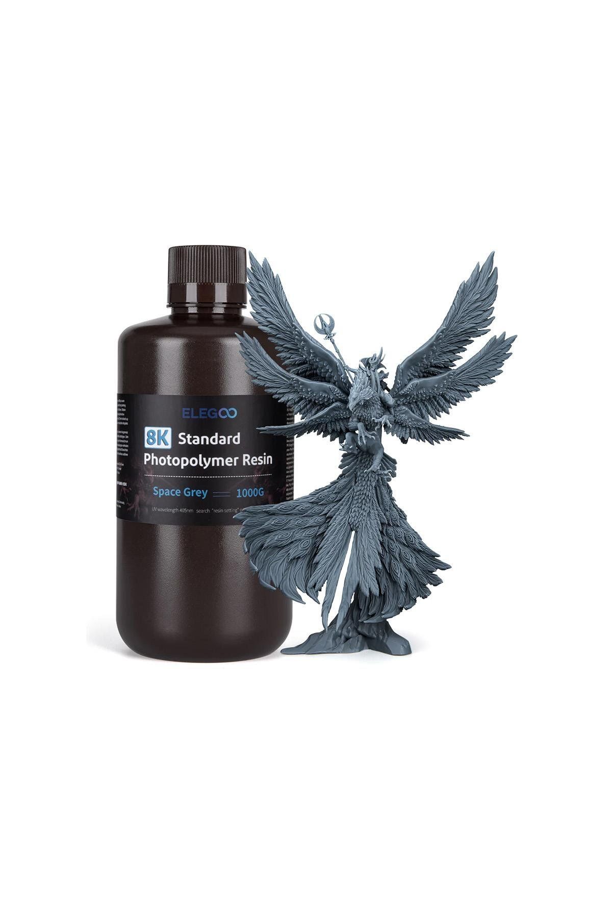 ELEGOO 8K Standart Fotopolimer Reçine Uzay Grisi 1 Kg