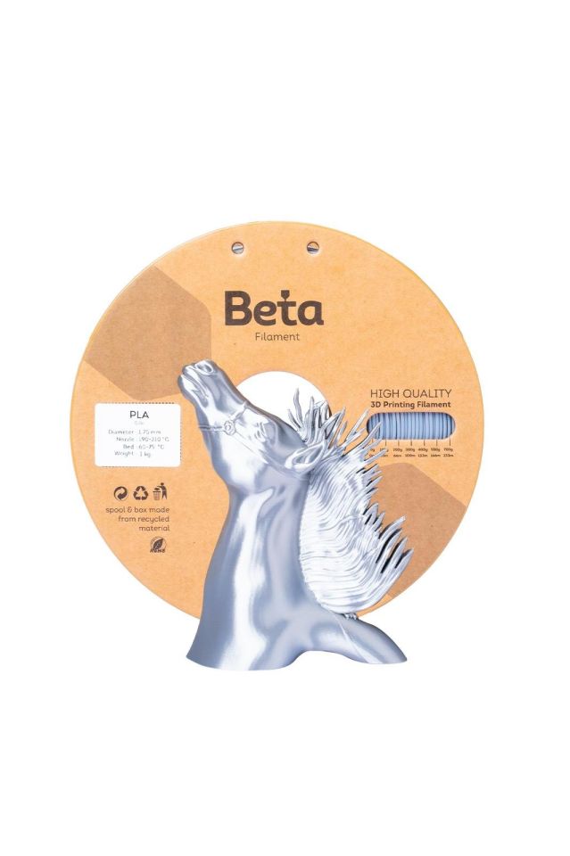 Beta PLA-Silk Filament Silver