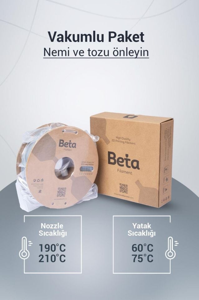 Beta PLA-Silk Filament Silver