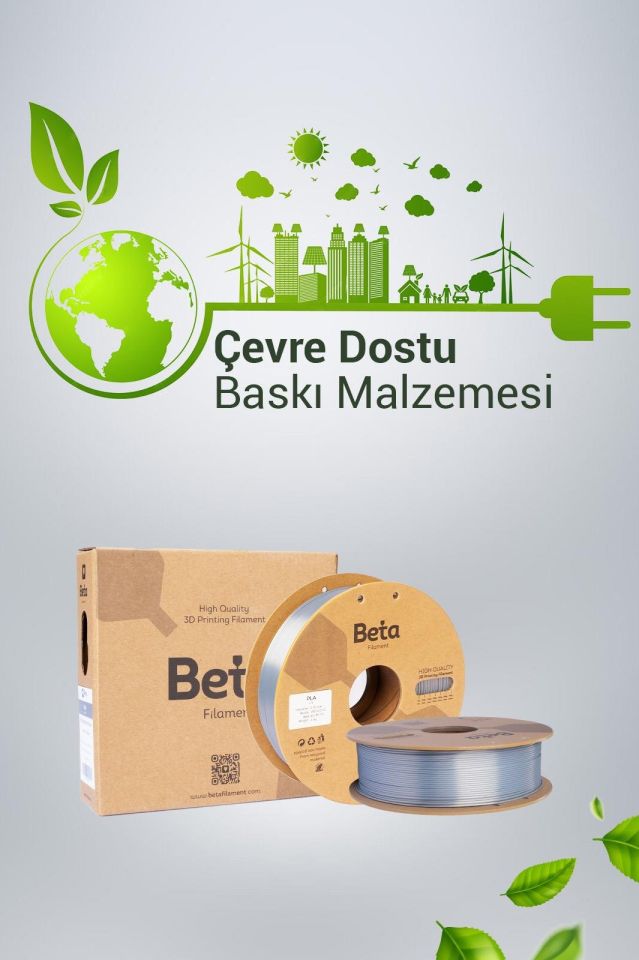 Beta PLA-Silk Filament Silver