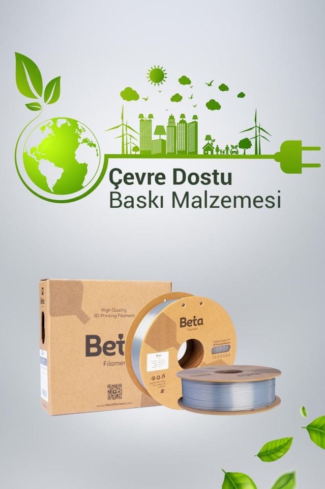 Beta PLA-Silk Filament Silver