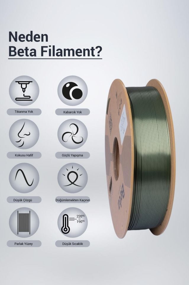Beta PLA-Silk Filament Bronze