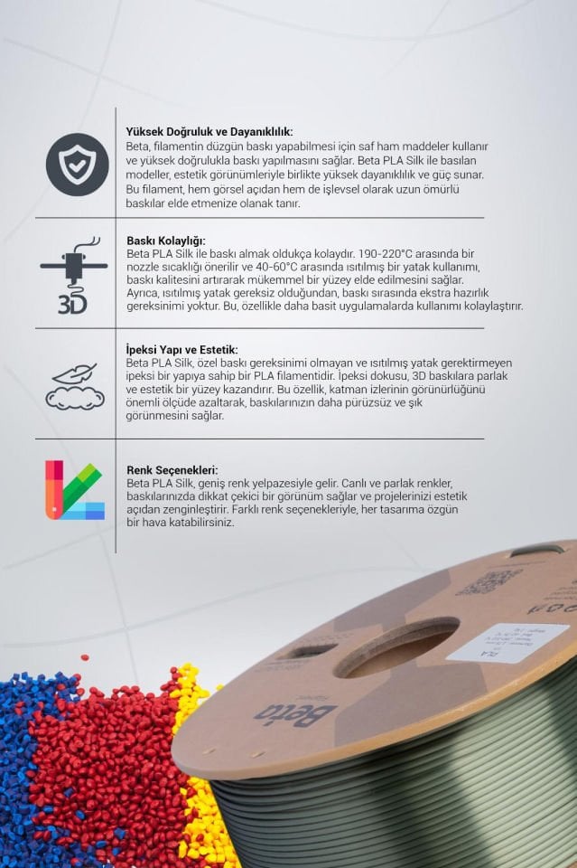 Beta PLA-Silk Filament Bronze