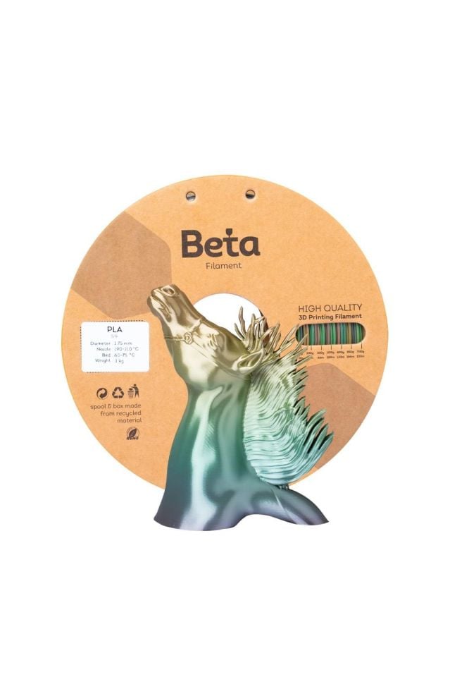 Beta PLA-Silk Filament Rainbow