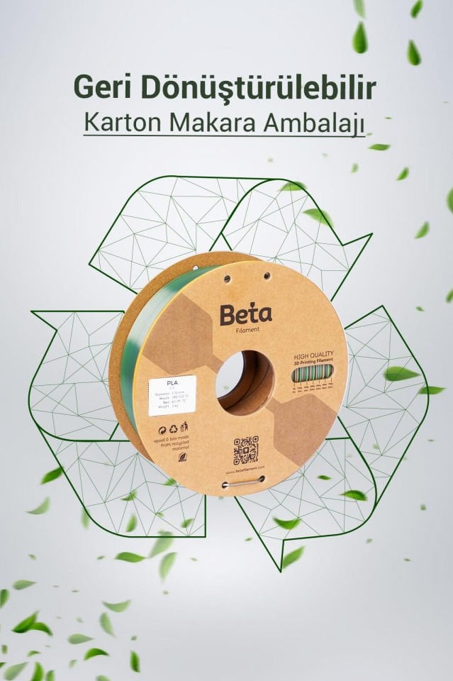 Beta PLA-Silk Filament Rainbow