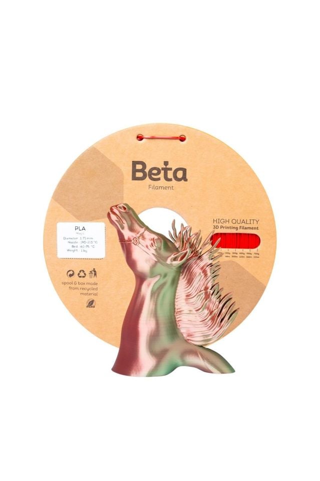 Beta PLA-Magic Silk Filament Red Green