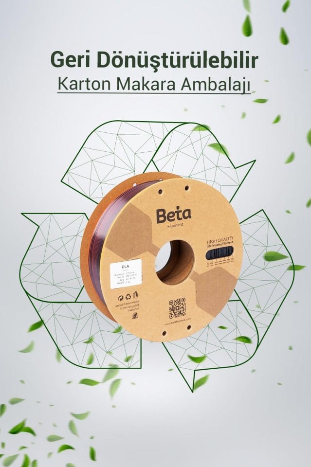 Beta PLA-Magic Silk Filament Black Red