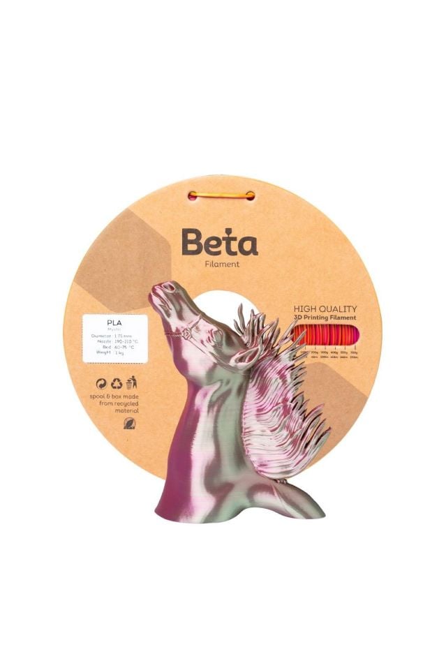 Beta PLA-Mystic Silk Filament Gold Green Fuchsia