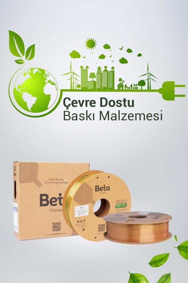 Beta PLA-Mystic Silk Filament Gold Green Fuchsia