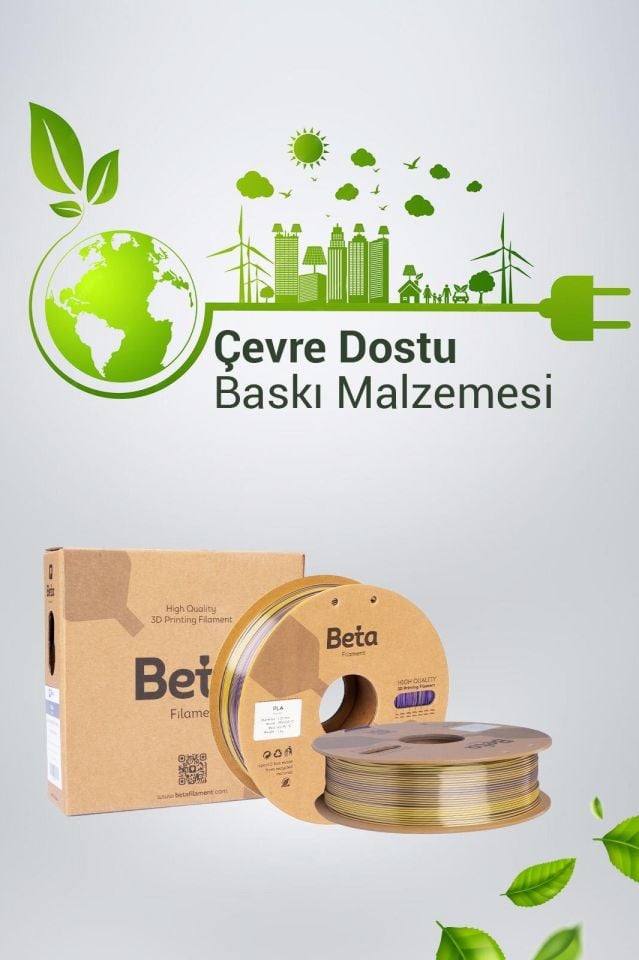 Beta PLA-Mystic Silk Filament Blue Purple Yellow