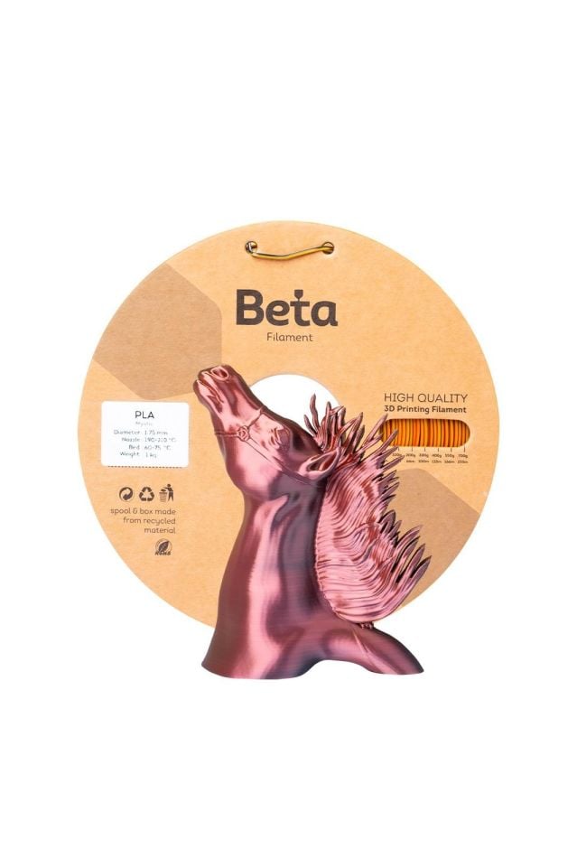 Beta PLA-Mystic Silk Filament Red Gold Black