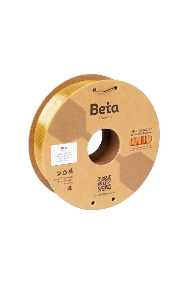 Beta PLA-Mystic Silk Filament Red Gold Black