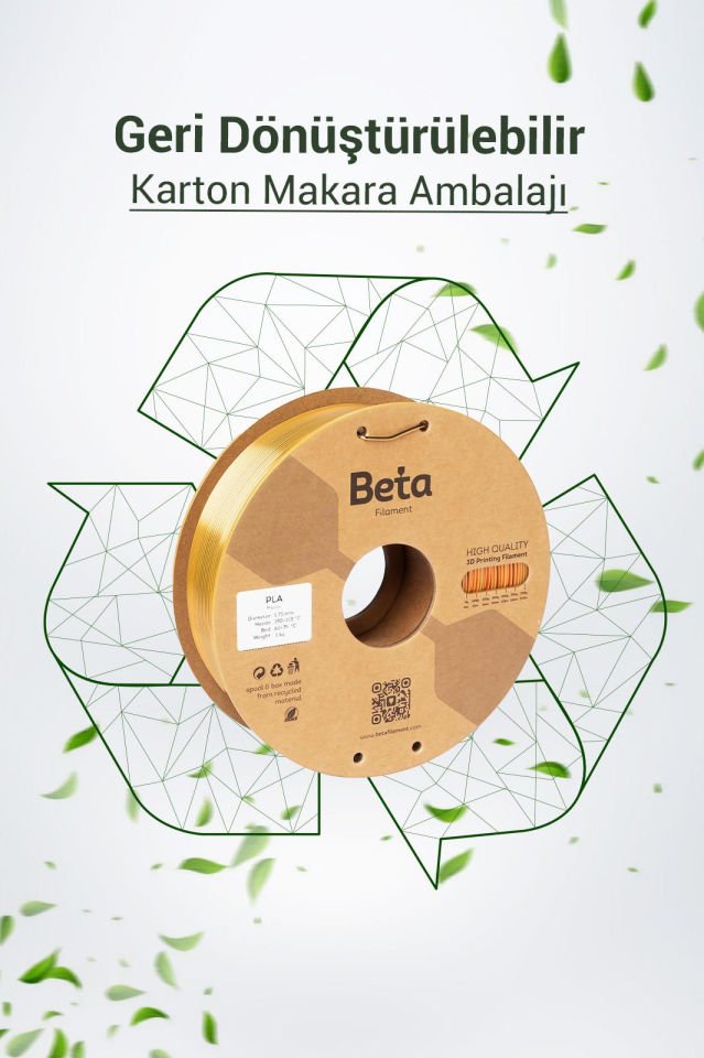 Beta PLA-Mystic Silk Filament Red Gold Black