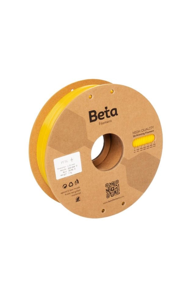 Beta PETG+ Filament Yellow
