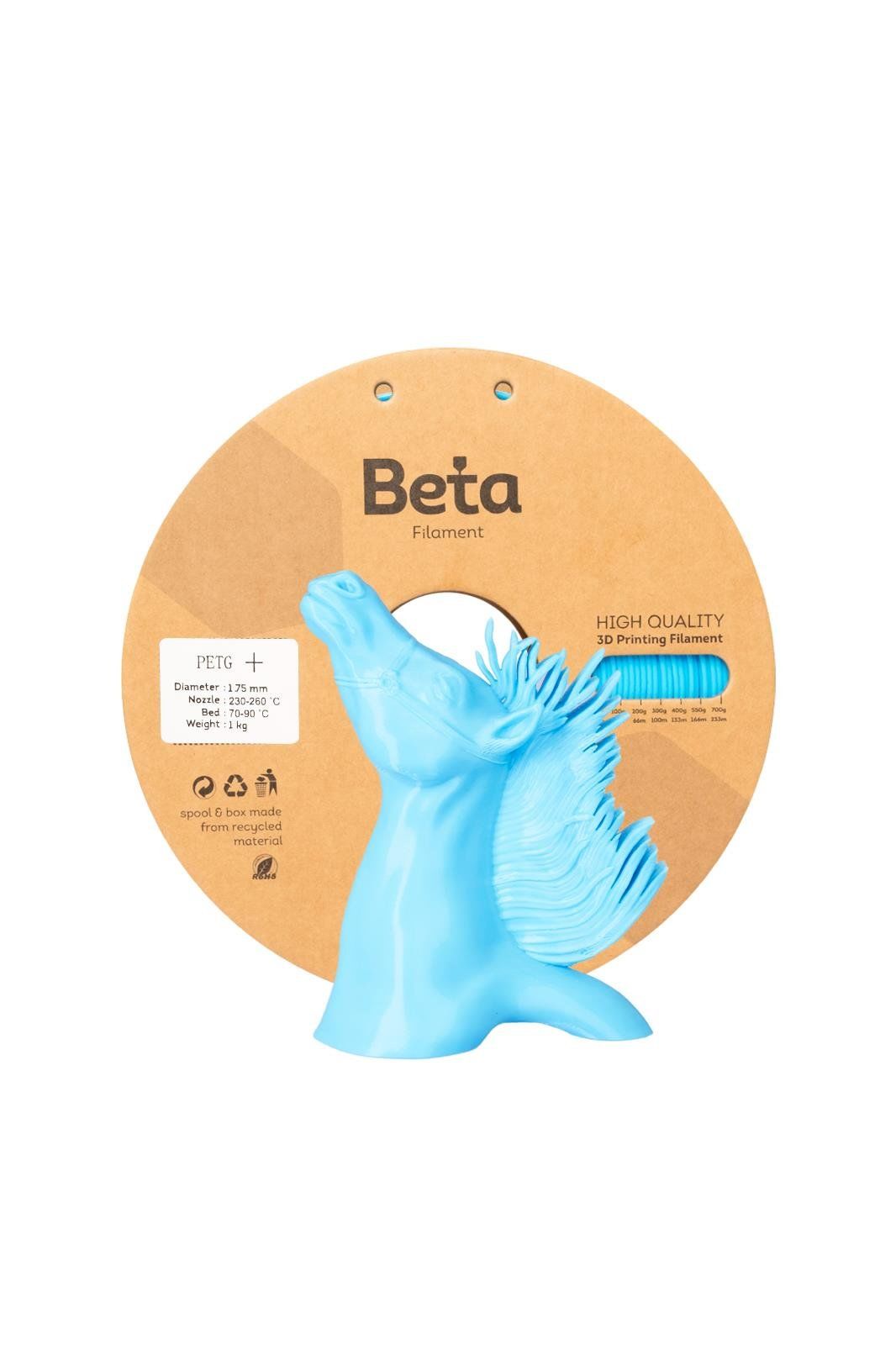 Beta PETG+ Filament Light Blue