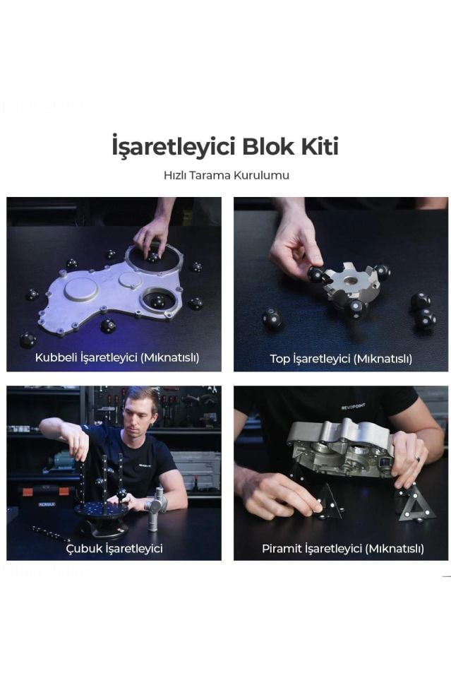 Revopoint Marker Blok Takımı (Manyetik)