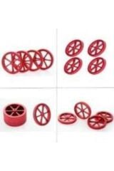 Creality Büyük Boy Kırmızı Tesviye Ayar Somunu - 4 adet