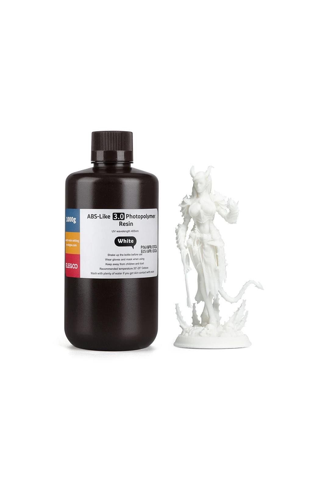 Elegoo ABS-Like 3.0 Resin 1 Kg White