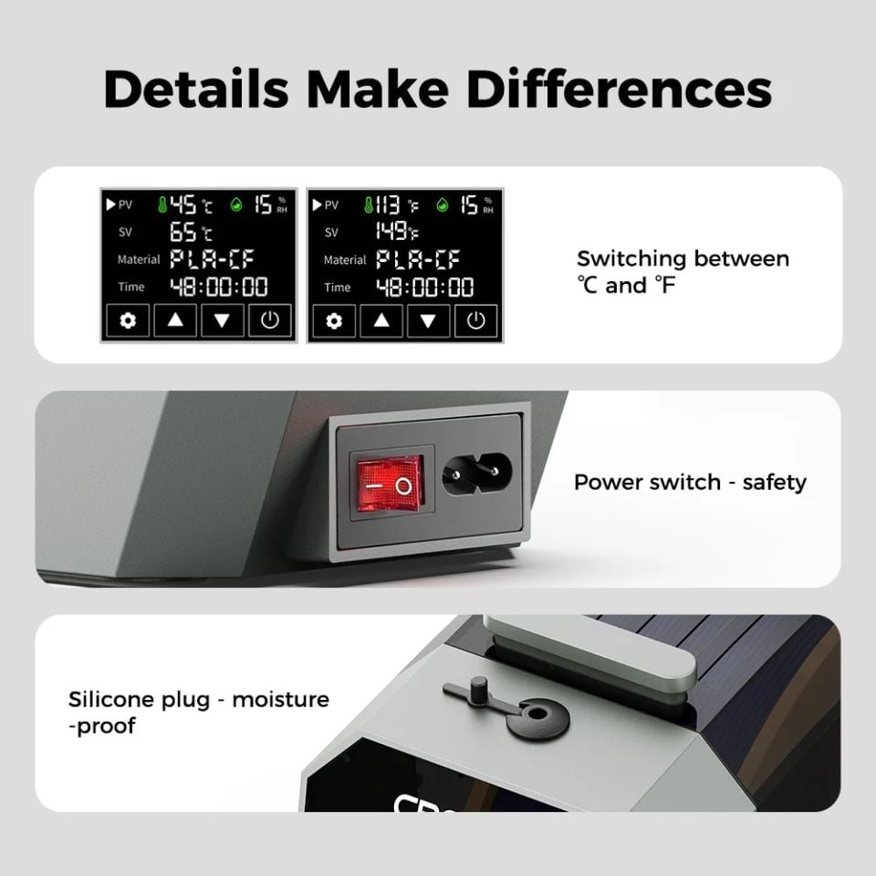 Creality Space Pi Filament Kurutma Makinesi