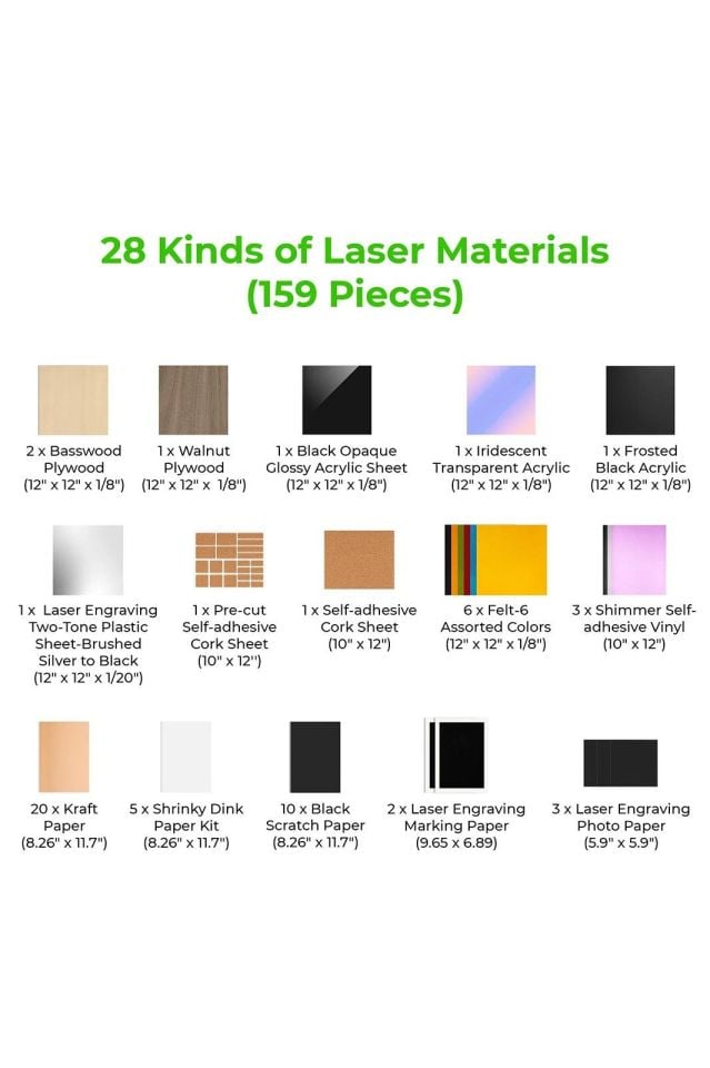 xTool Ultimate Laser Material Kit