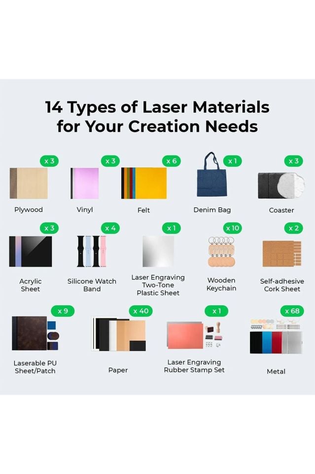 xTool Ultimate Laser Material Kit