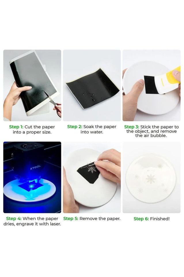 xTool Laser Engraving Paper Black 4pcs