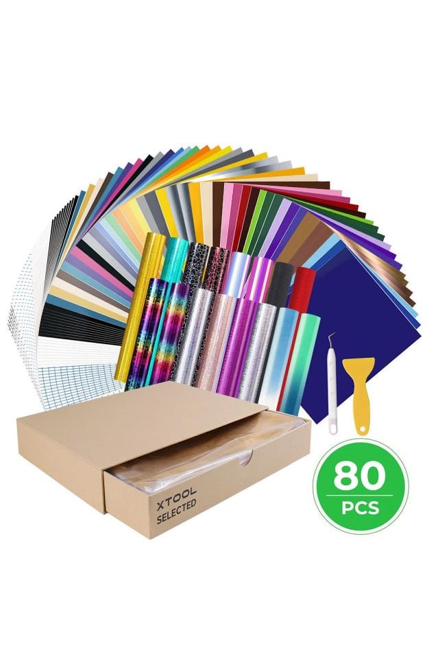 xTool Self-adhesive Vinyl Kit 80pcs