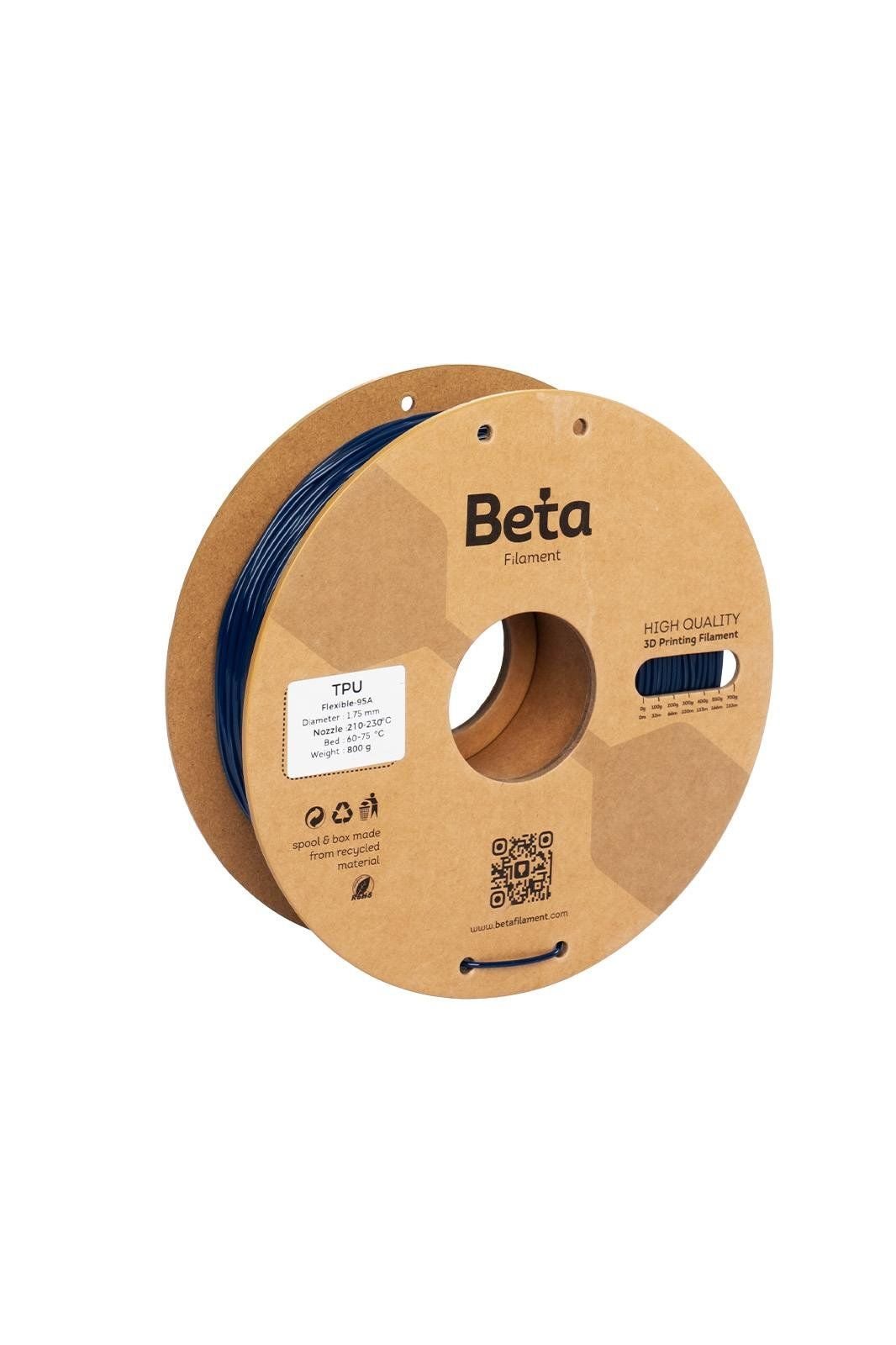 Beta TPU 95A Filament Navy Blue