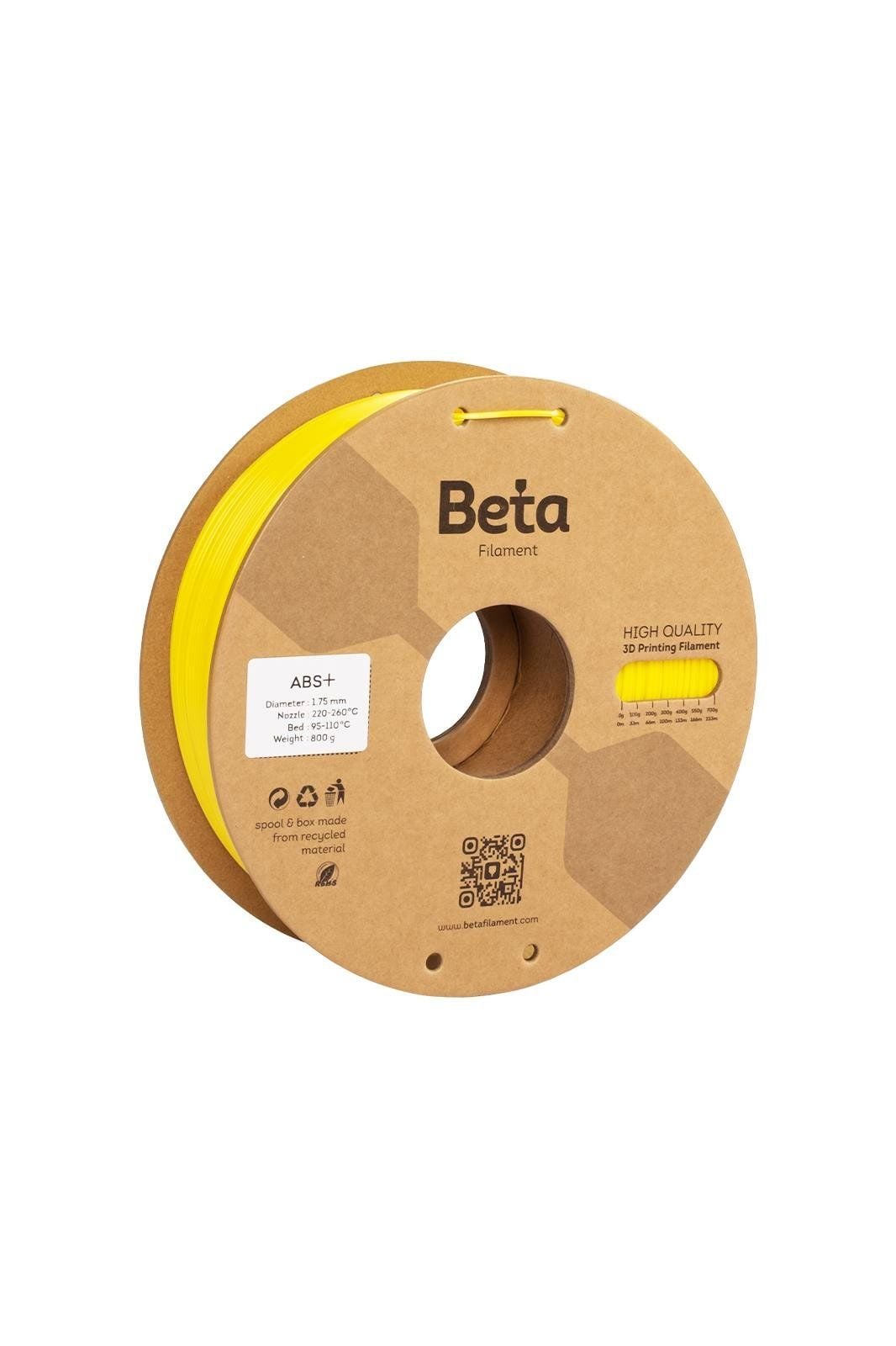 Beta Filament ABS 1.75mm 1kg Sarı