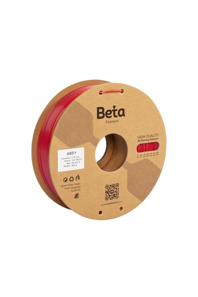 Beta ABS+ Filament Red
