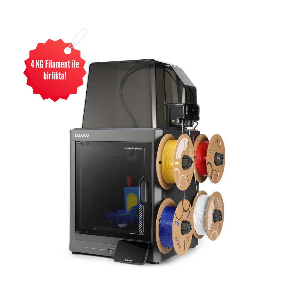 ELEGOO Centauri Carbon 2 Combo 3D Yazıcı Beta Filament Bundle