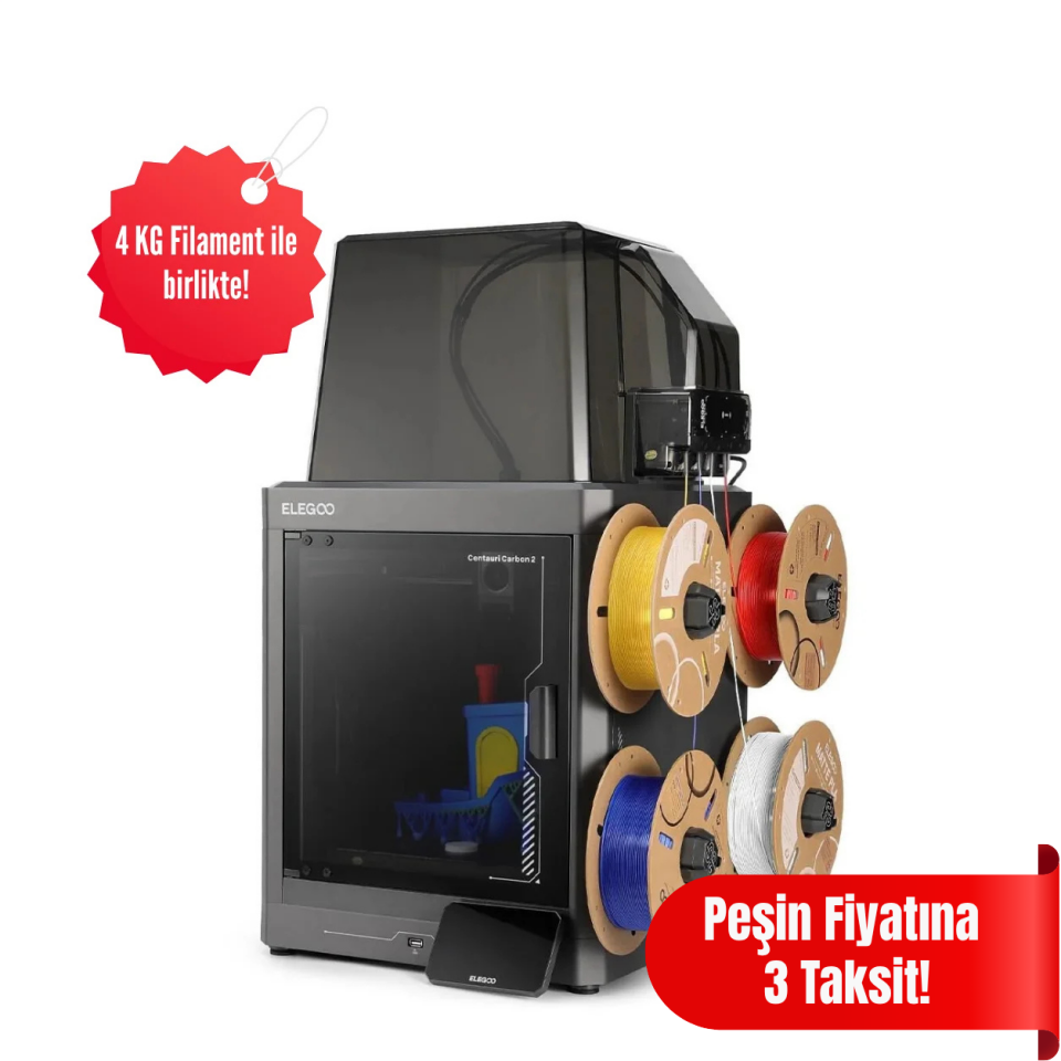 ELEGOO Centauri Carbon 2 Combo 3D Yazıcı Beta Filament Bundle